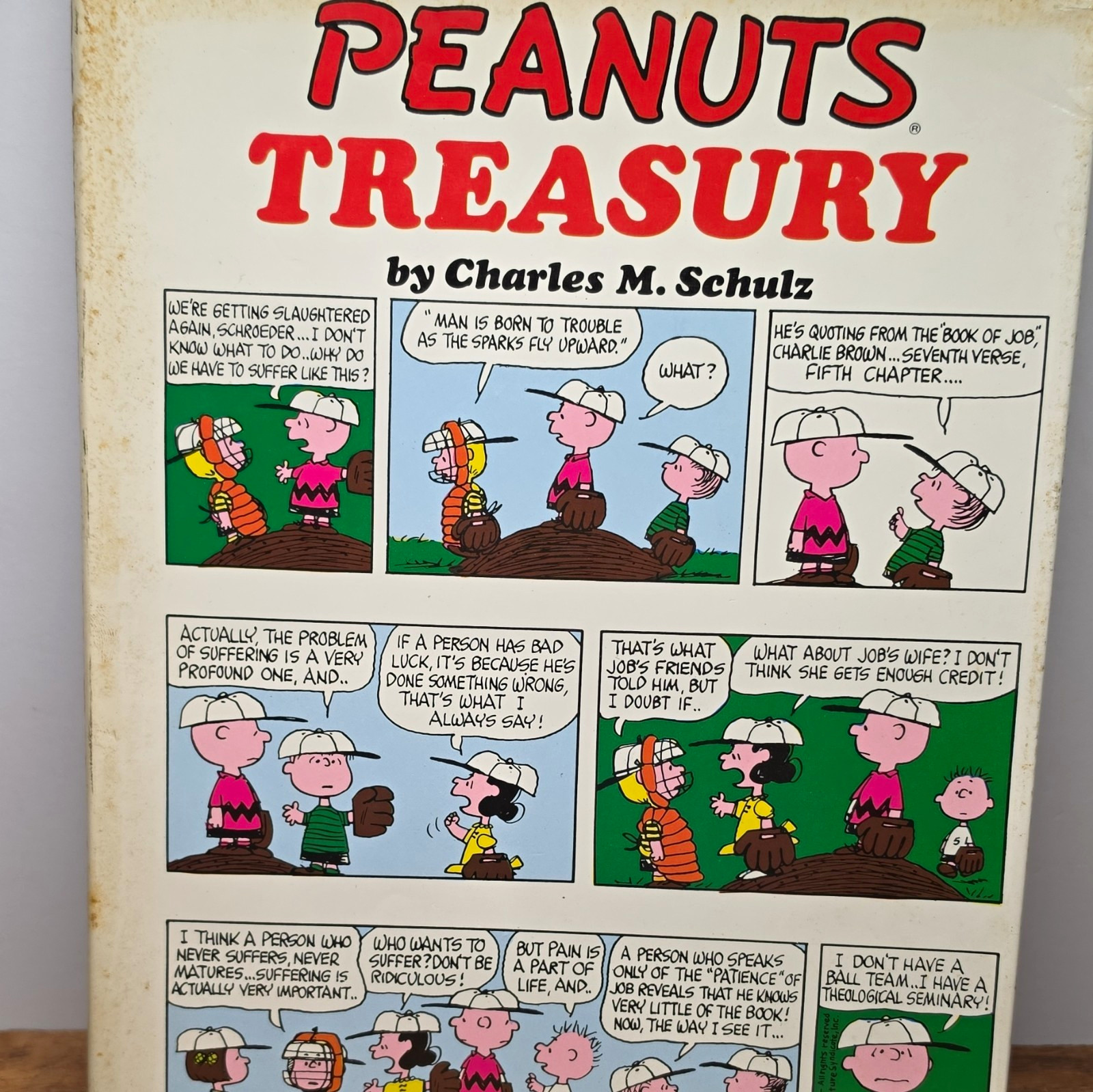 Peanuts Treasury by Charles M. Schulz HC 1968 6th Printing Dust Jacket