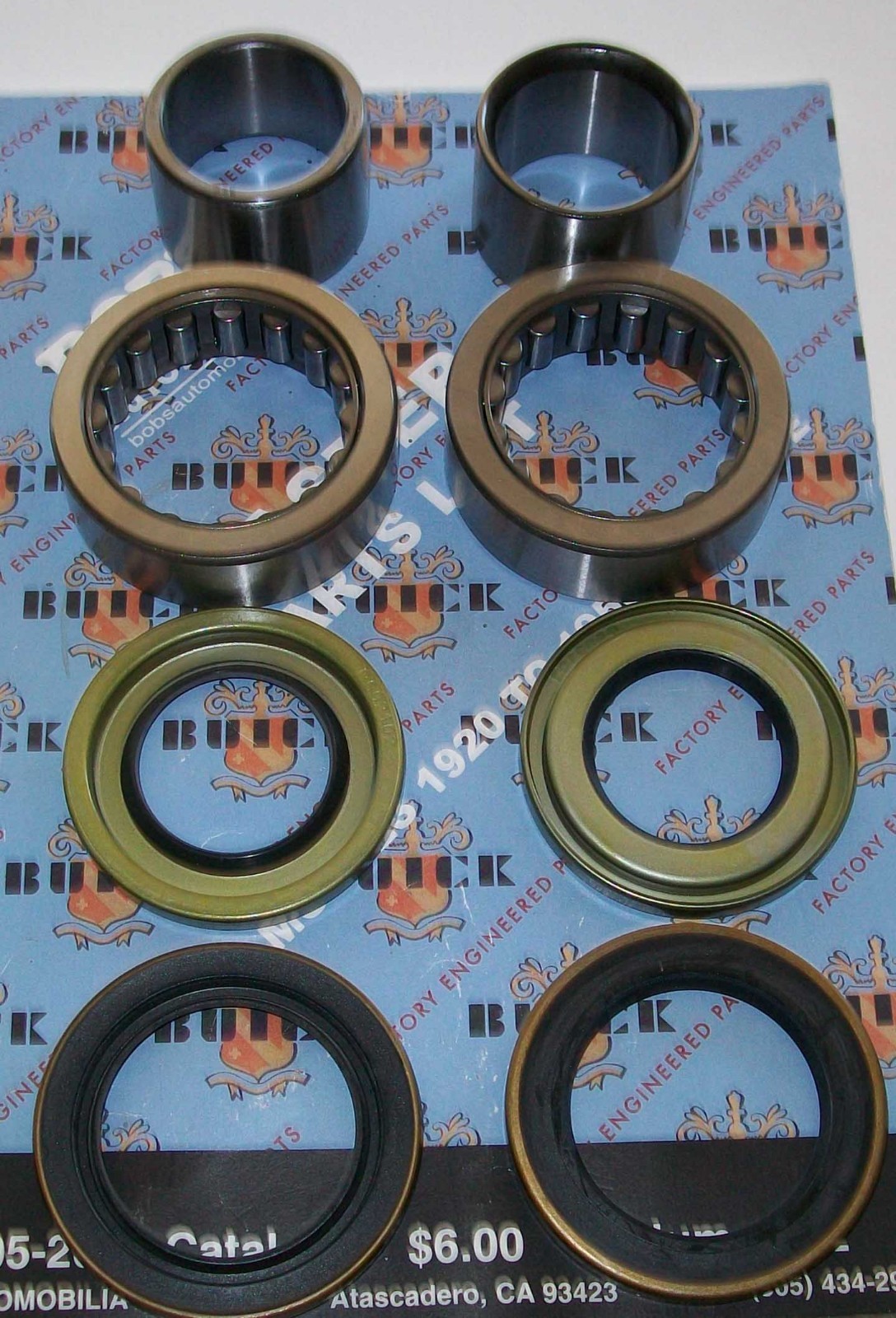 1937-1955 BUICK REAR AXLE WHEEL BEARING & OIL SEAL KIT Except 80 & 90 Series