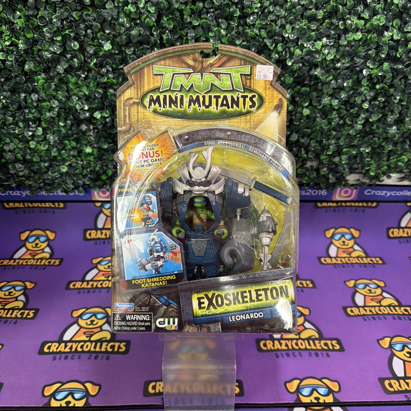 TMNT Mini Mutants Exoskeleton Leonard 2008 Playmates Toys Sealed READ