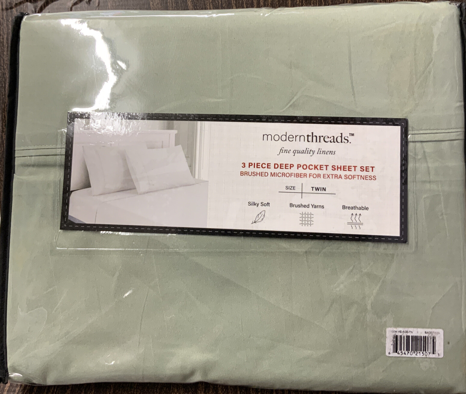 โ MODERN THREADS Deep-Pocket Ultra-Soft Solid 3pc Sheet Set Sage Twin๐๐๏ธ โ MODERN THREADS Deep-Pocket Ultra-Soft Solid 3pc Sheet Set Sage Twin๐๐๏ธ
