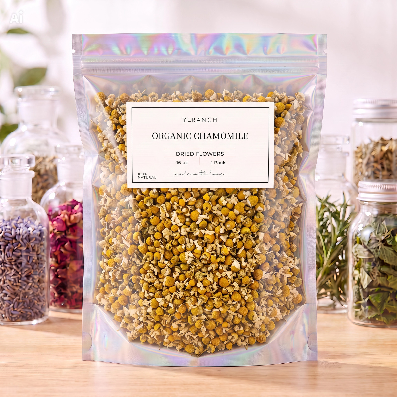 Organic Chamomile Flower Dried / Farm Fresh Packed USA 