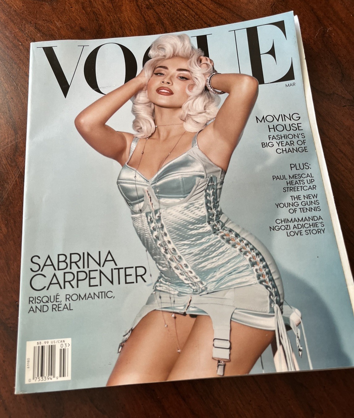 March 2025 US Vogue Magazine, Sabrina Carpenter Risqué, High Fashion READ March 2025 US Vogue Magazine, Sabrina Carpenter Risqué, High Fashion READ