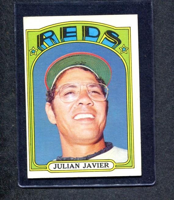 1972 Topps #745 Julian Javier (Reds) (MK)  Ex+   (Flat Rate Ship)