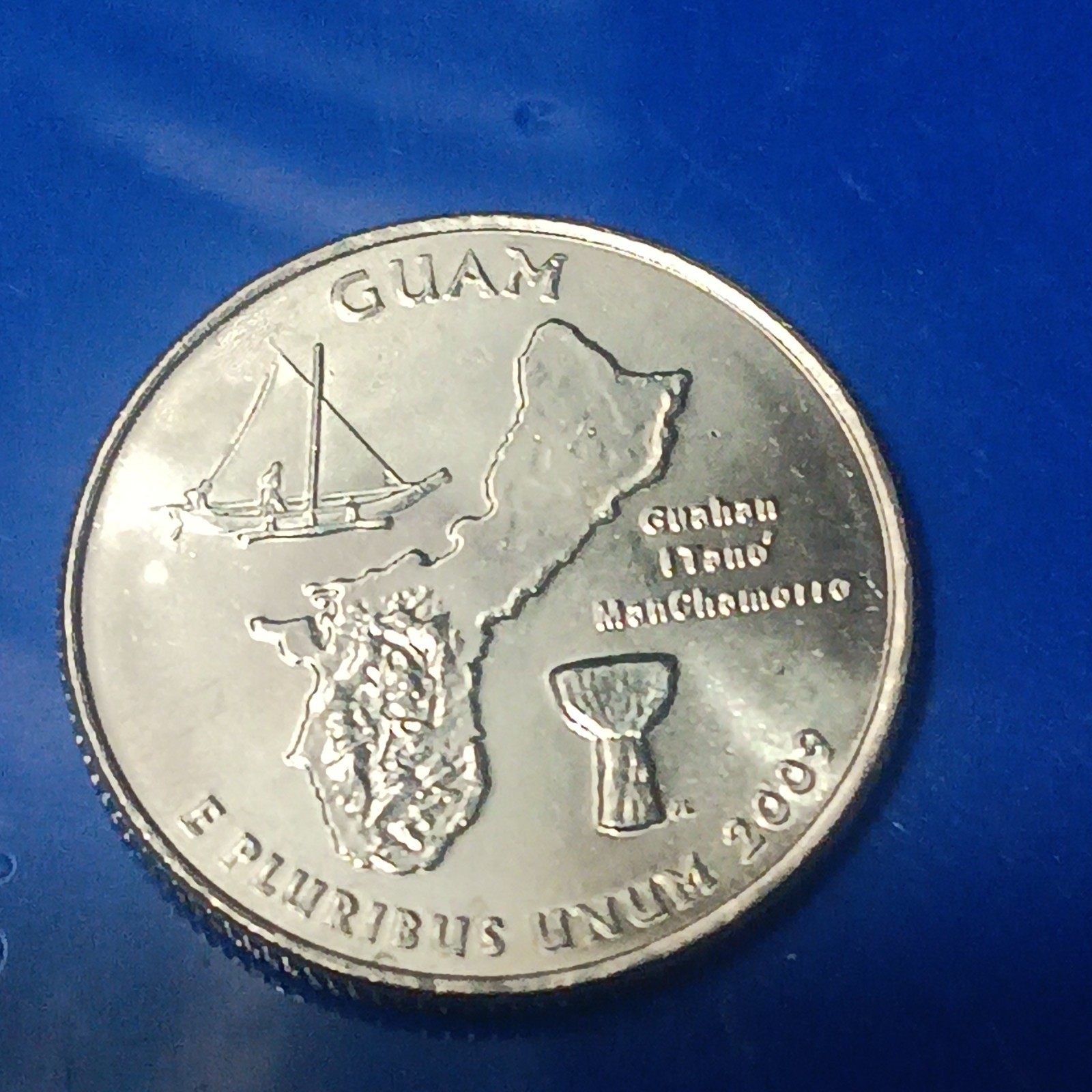 2009 D Guam US Territories Quarter • US Coin • #260430 • BU but imperfect 2009 D Guam US Territories Quarter • US Coin • #260430 • BU but imperfect