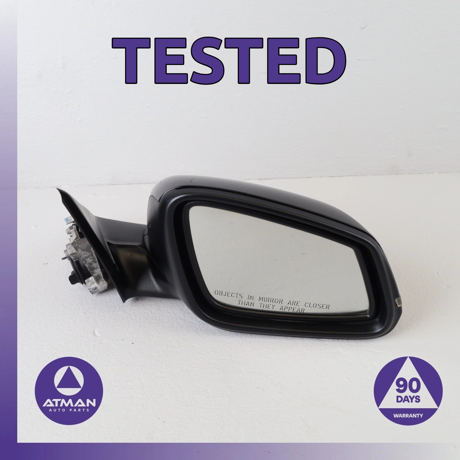 12-15 BMW F30 328i 335i Right Passenger Side Rear View Mirror 7245136 OEM 12-15 BMW F30 328i 335i Right Passenger Side Rear View Mirror 7245136 OEM