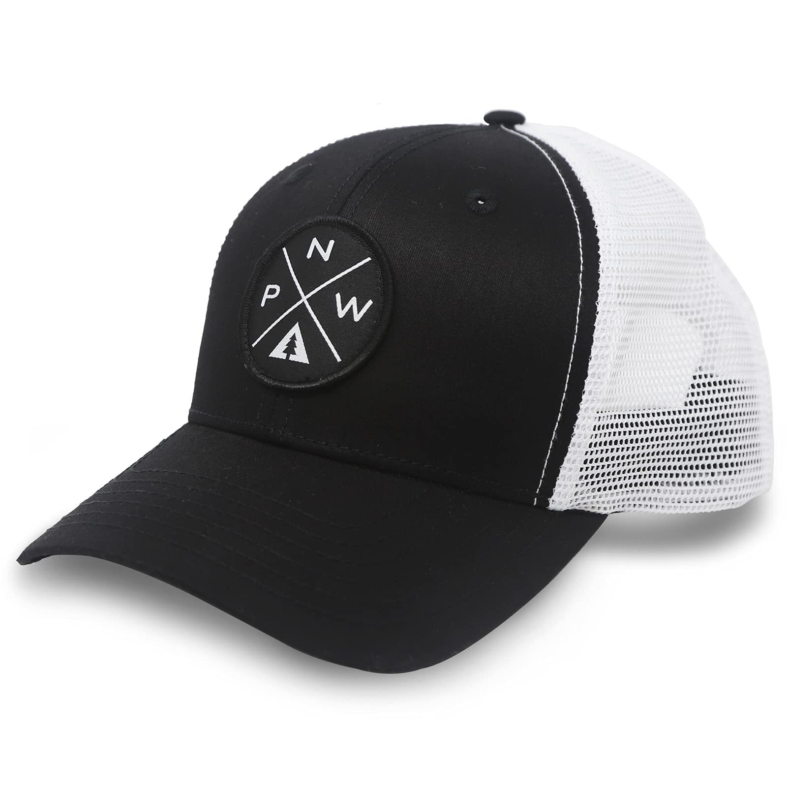 Pacific Northwest PNW Trucker Baseball Snapback Hat Black - International Tie
