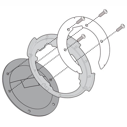 Givi BF22 Tanklock Flange Fits BMW (Models in Description) Sport Touring urba...