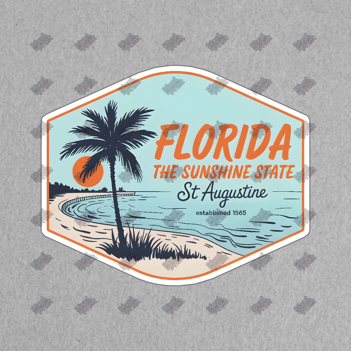 Vintage Florida Sign The Sunshine State St Augustine Established 1565 #8541