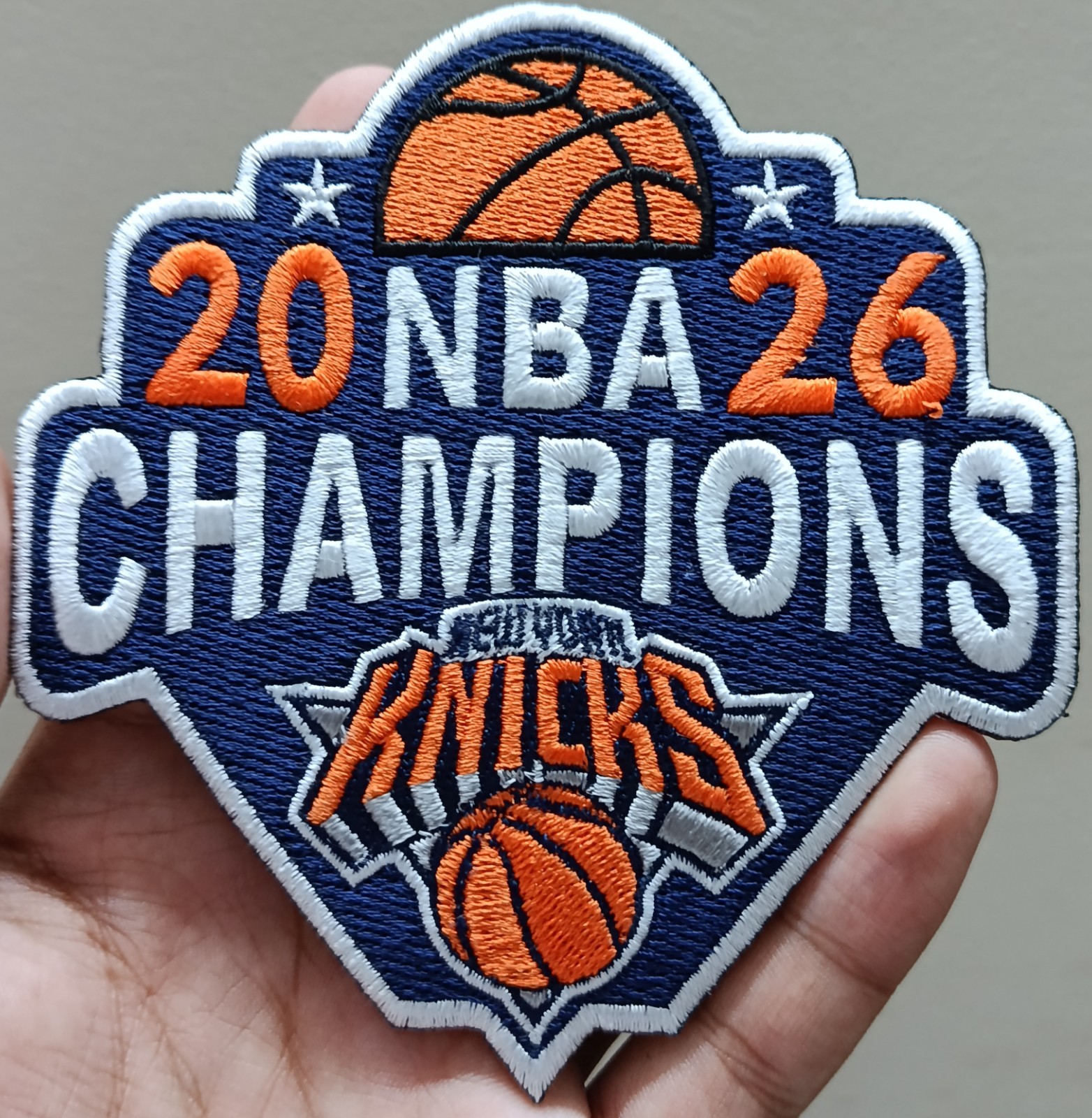 New York Knicks 2026 Champions Iron On Patch - Sew Patch - Embroidered Patch