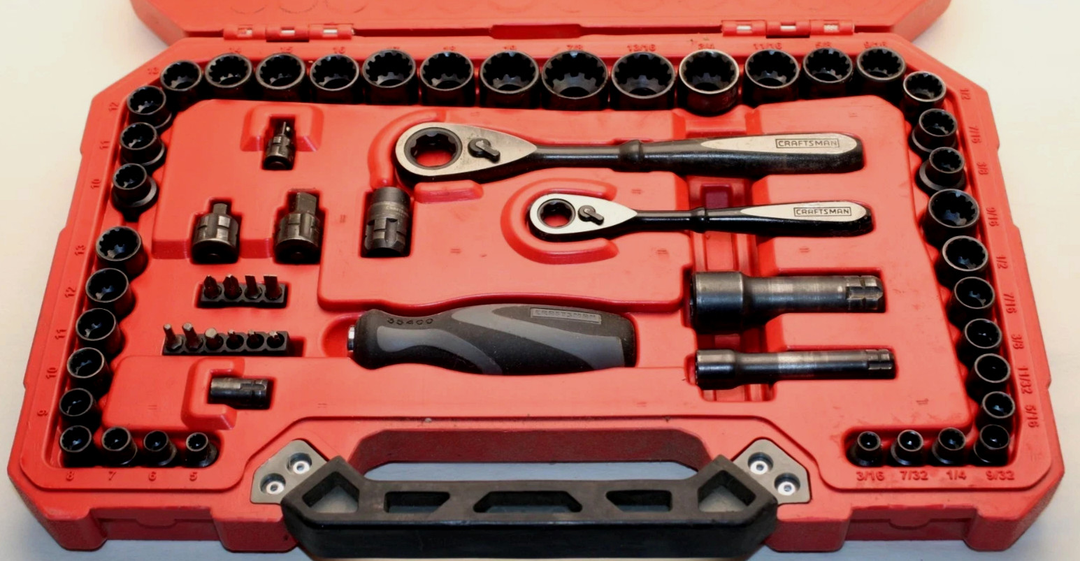 CRAFTSMAN 935430 58 Piece Universal Max Axess Pass Through Socket Set NEW CRAFTSMAN 935430 58 Piece Universal Max Axess Pass Through Socket Set NEW