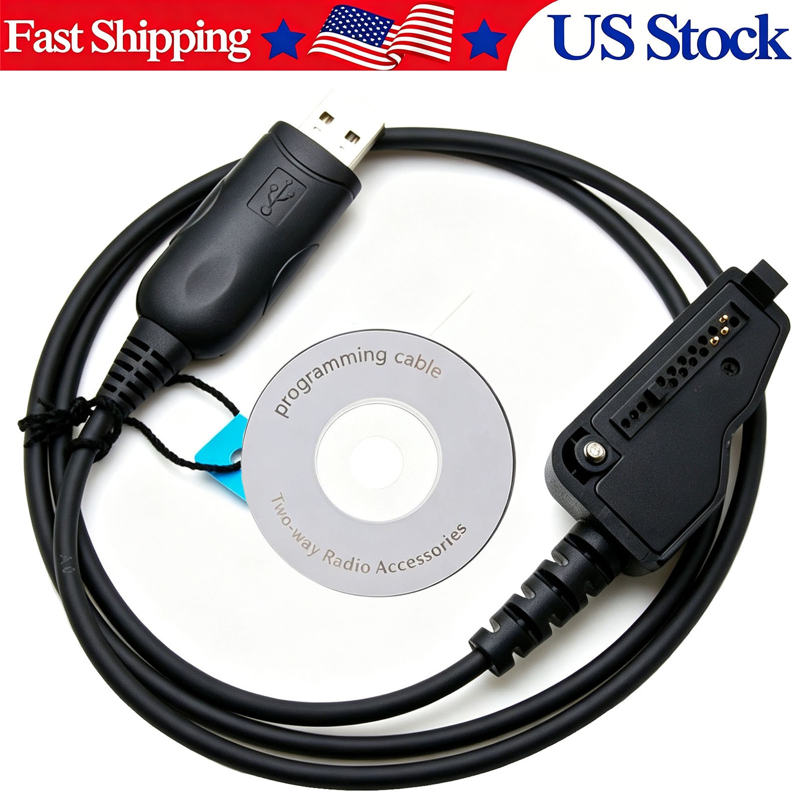 USB Programming Cable For Kenwood KPG36 TK-280 TK-380 TK481 TK3185 NX200 NX300
