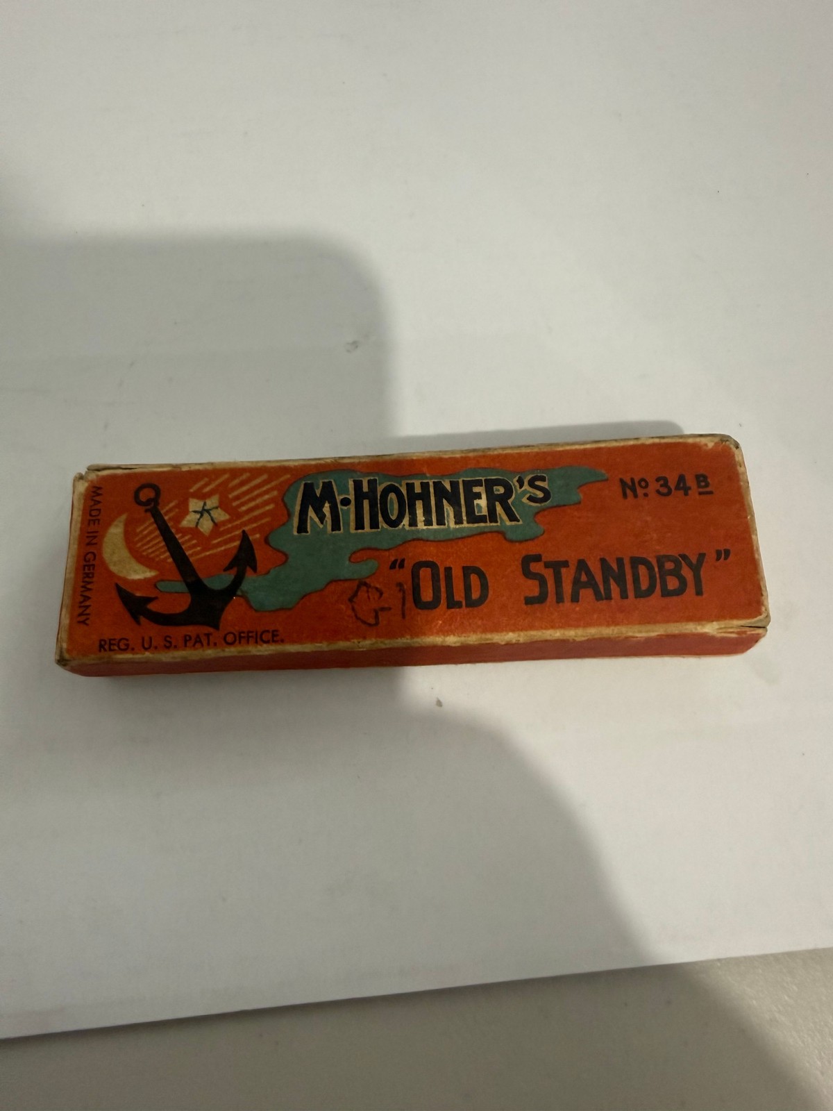 M. Hohner Old Standby No. 34B Harmonica Key C Made in Germany M. Hohner Old Standby No. 34B Harmonica Key C Made in Germany