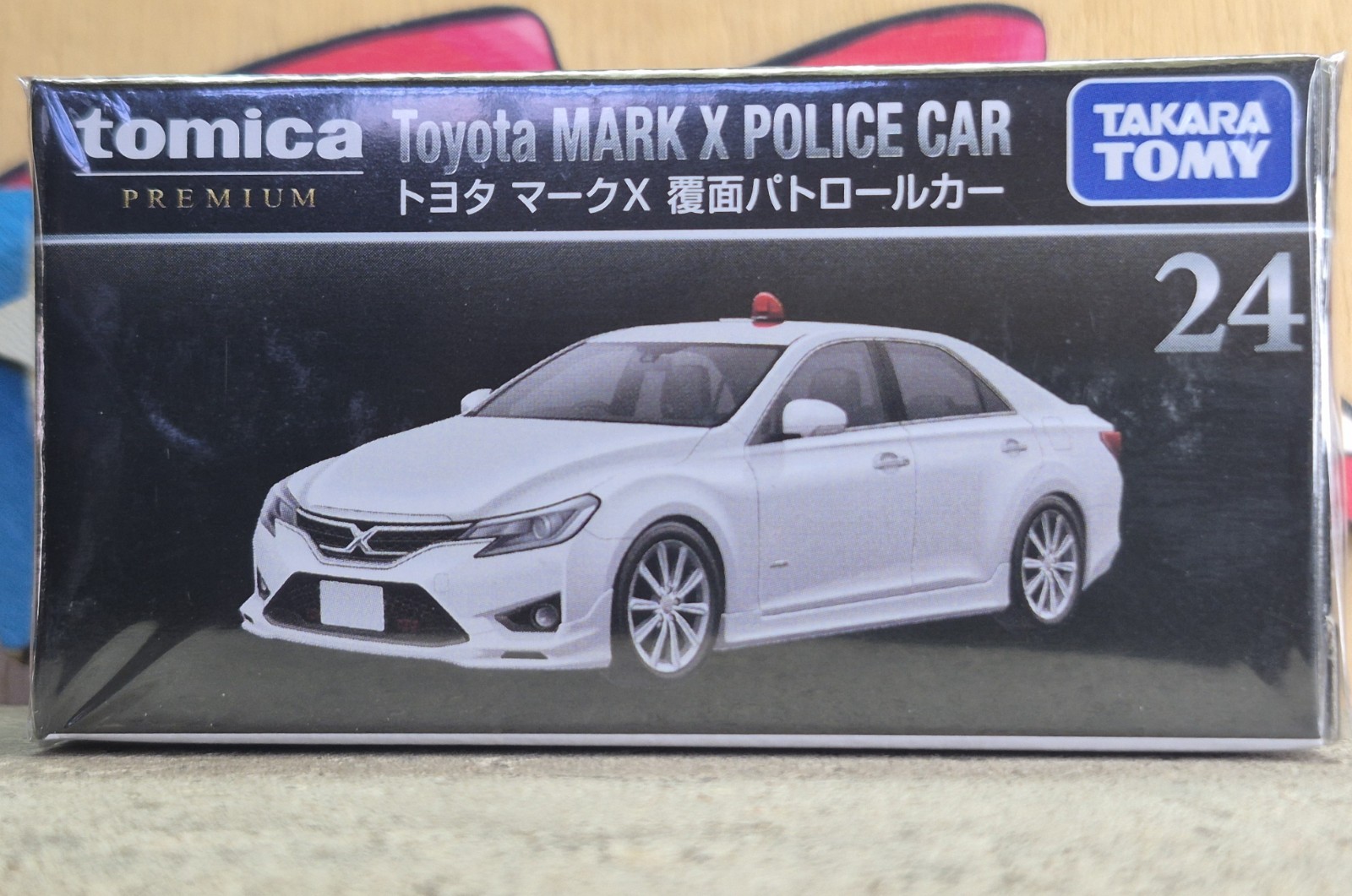 '26 TOMICA PREMIUM #24 TOYOTA MARK X POLICE CAR [WHITE] SCALE 1:64 USA STOCK
