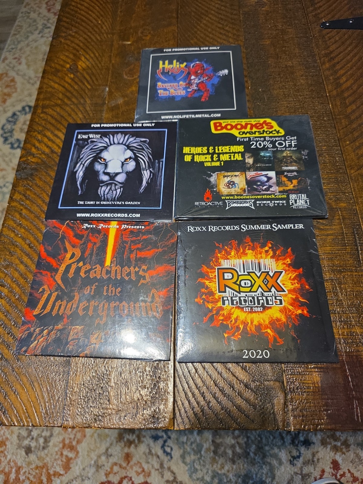 Lof Of 5 Christian Metal Promo CDs New Rare