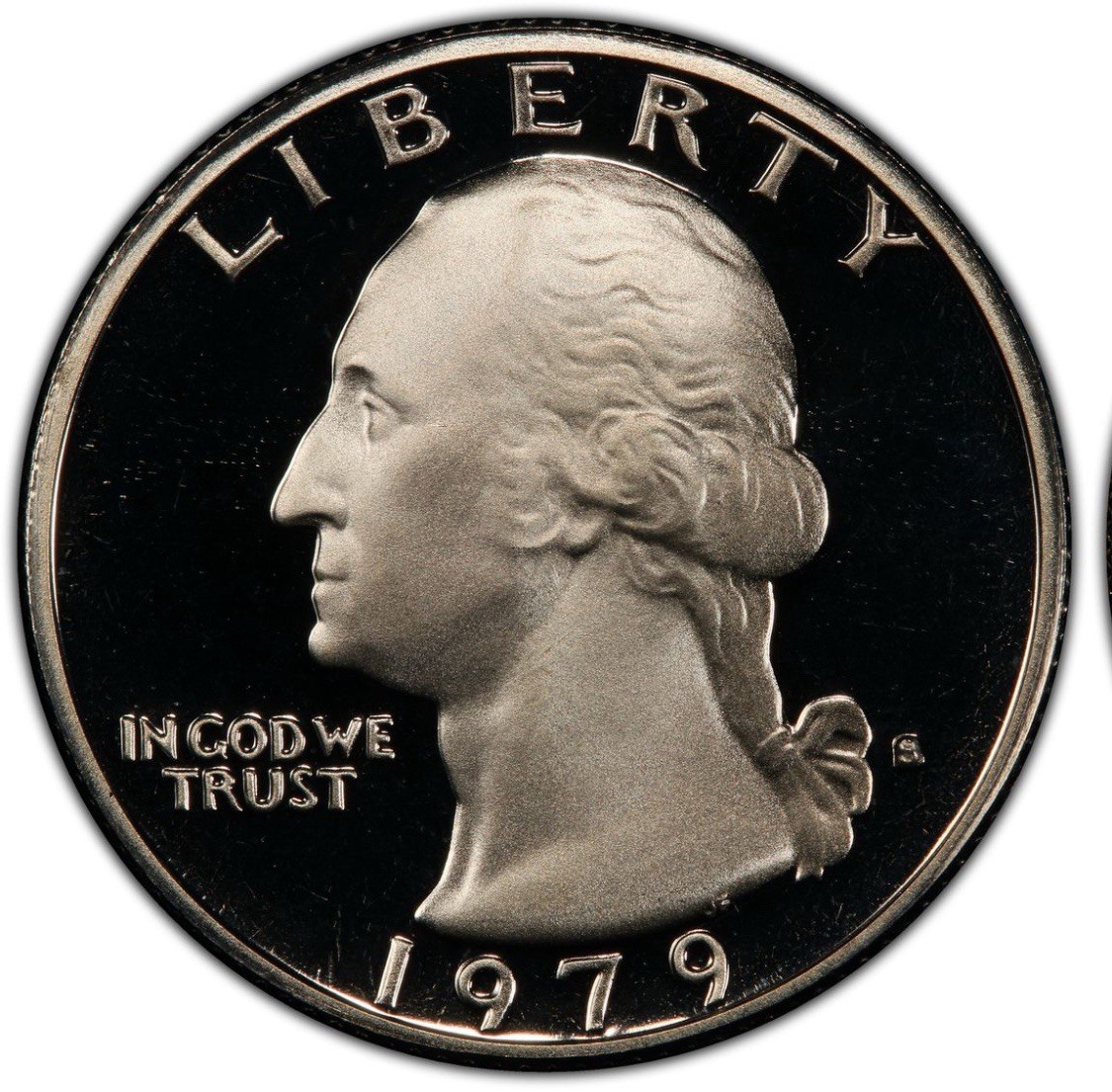 1979 S Type 1 GEM Proof Washington Quarter Filled S Mint Mark 1979 S Type 1 GEM Proof Washington Quarter Filled S Mint Mark