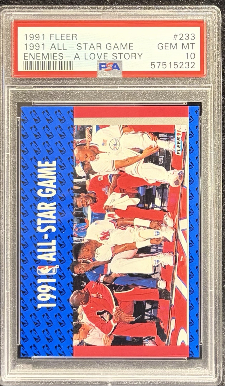 1991-92 Fleer 1991 All-Star Game Michael Jordan, C Barkley,  Ewing #233 PSA 10