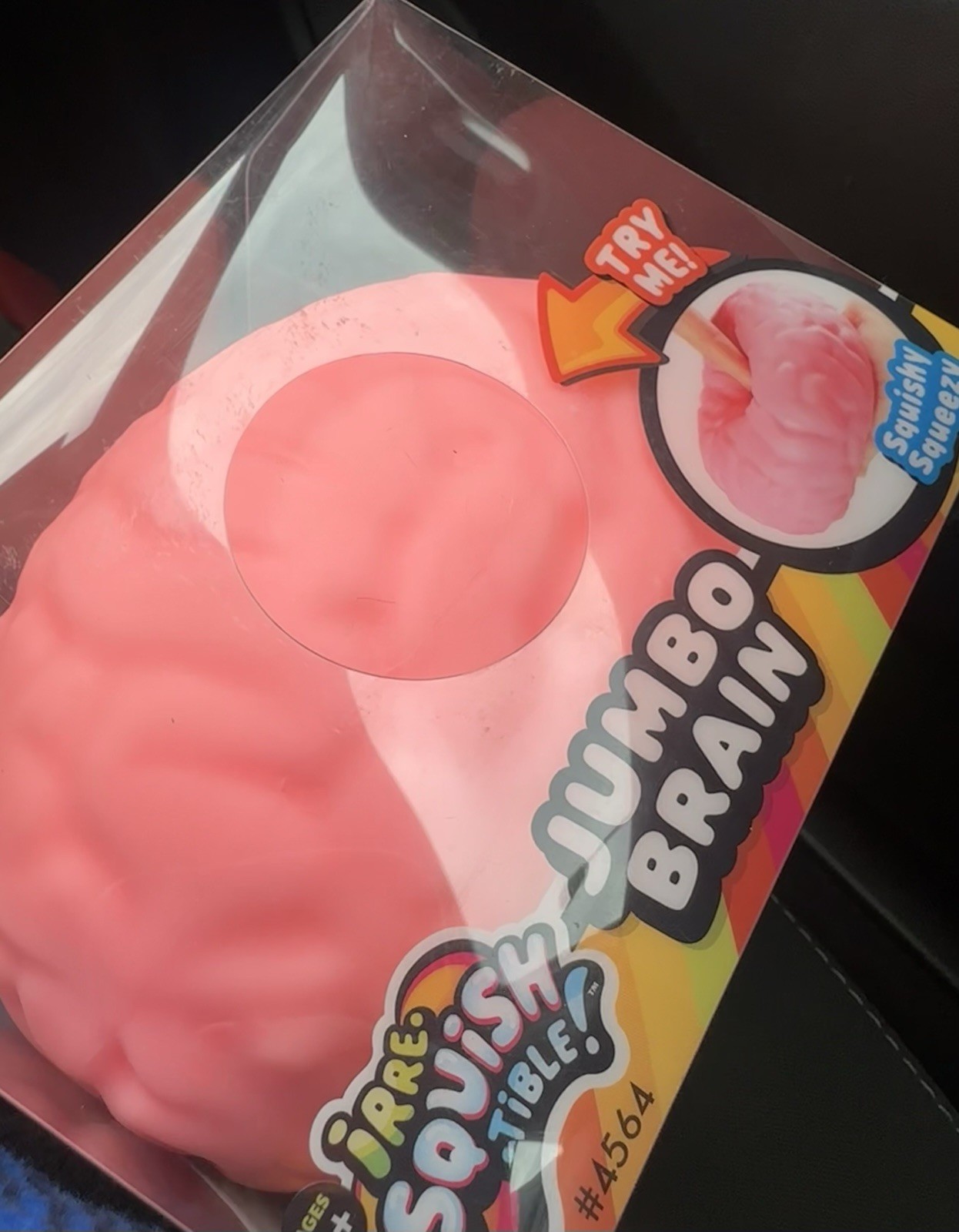 JA-RU Irresistibles Jumbo Brain Squishy ja ru ire-squish-tible NIB PINK 🧠 