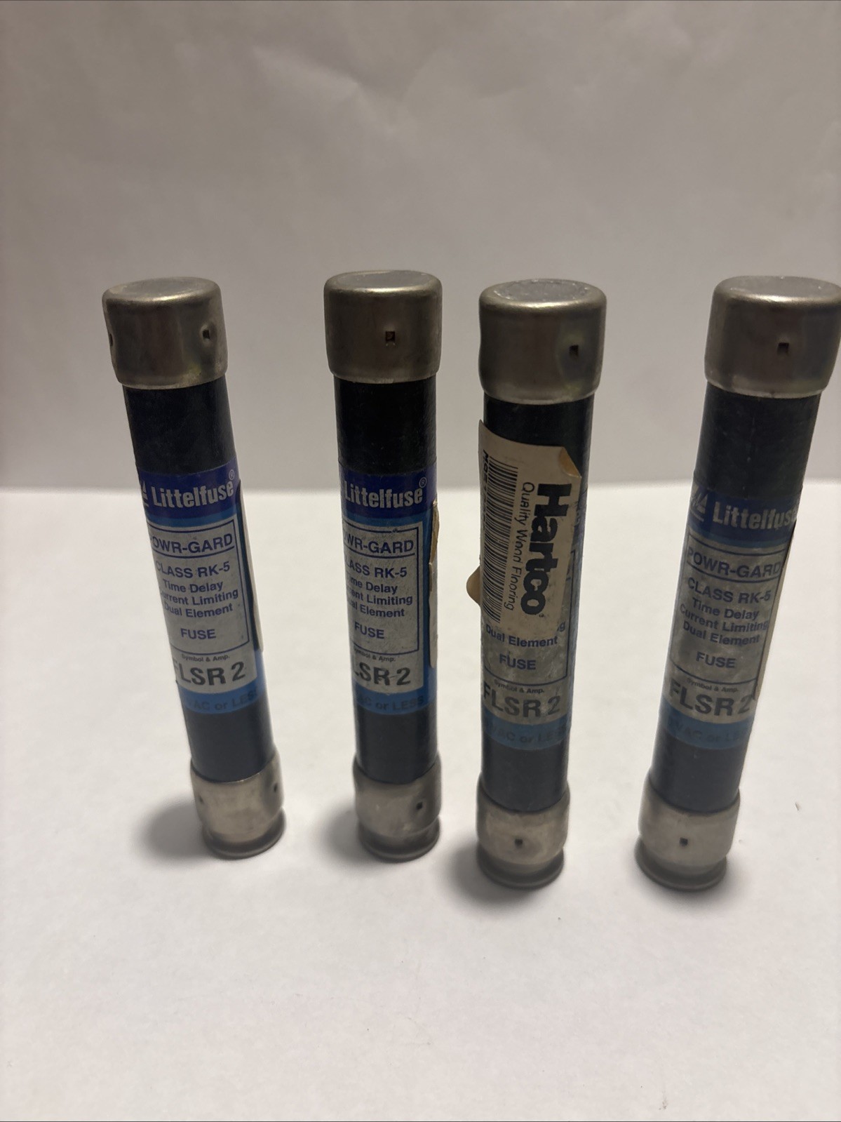 Lot of 4 Littelfuse FLSR2 FLSR002 2A 600V Class RK5 Time Delay Fuses