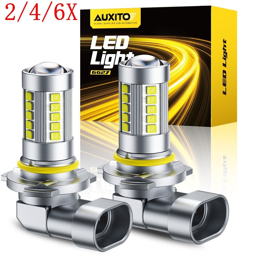 2/4/6X AUXITO 9006 HB4 LED Headlight Bulb Low Beam Fog Light CANBUS 6500K White
