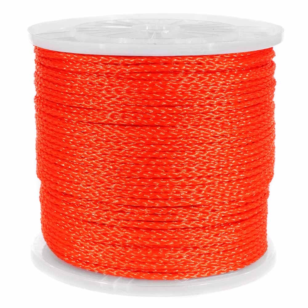 Hollow Braid Polypropylene Rope, Marine Rope  Large Variety of Colors and Sizes