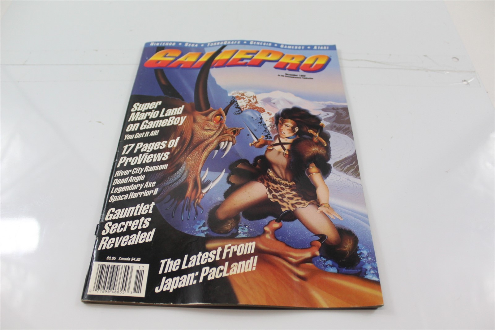 1989 GamePro Magazine PAC Land Cover Vintage