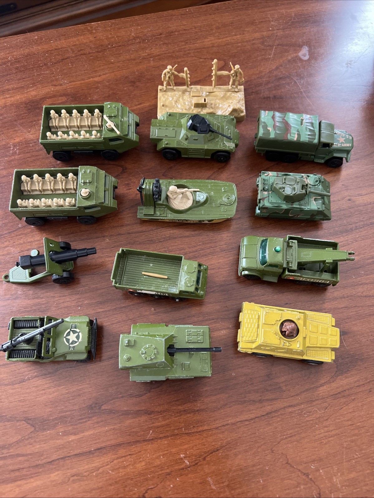 Vintage Matchbox Lesney War Tanks Trucks Boats And Cars Random Lot