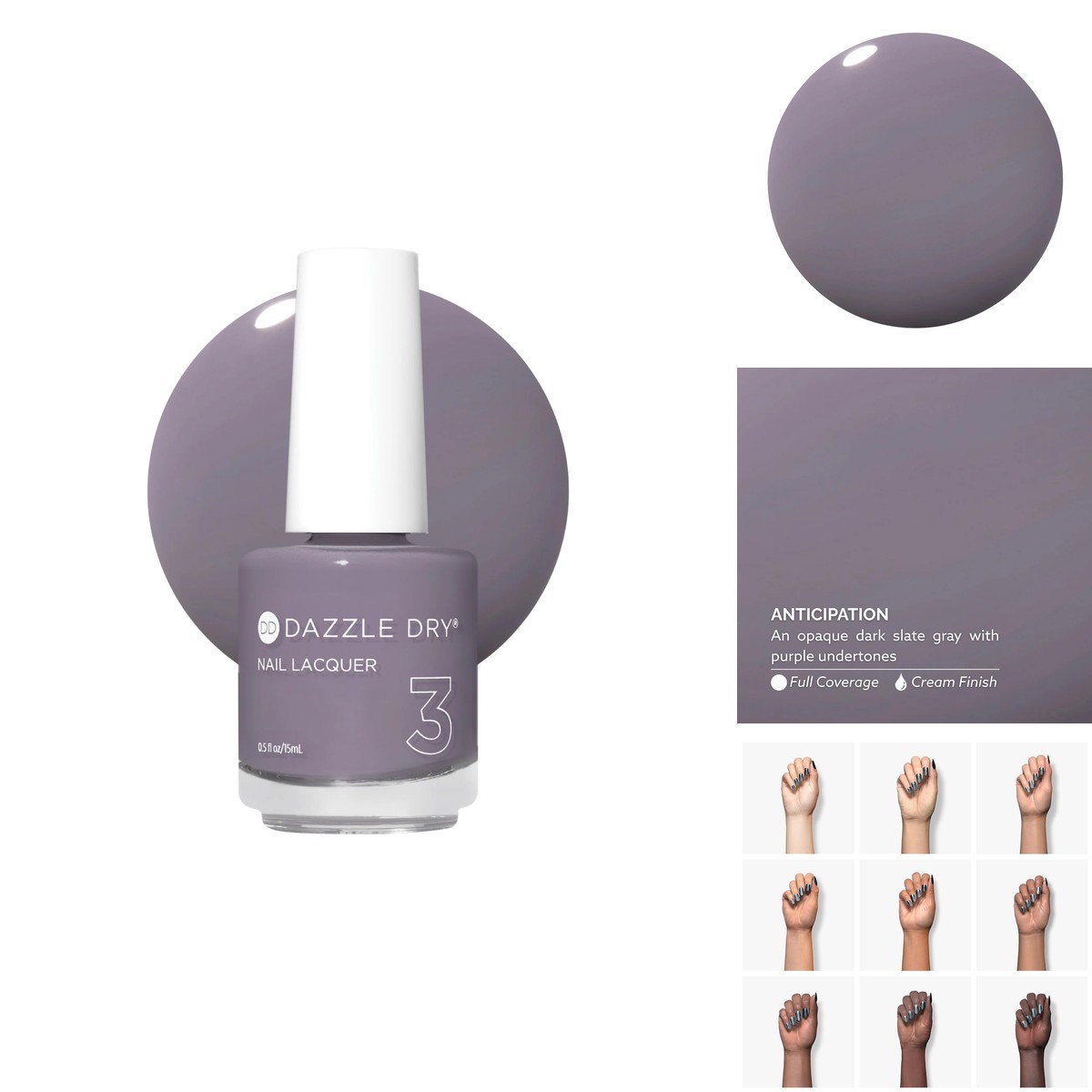 Dazzle Dry Nail Lacquer, Step 3 Anticipation (0.5 Fl Oz) 00666134019679