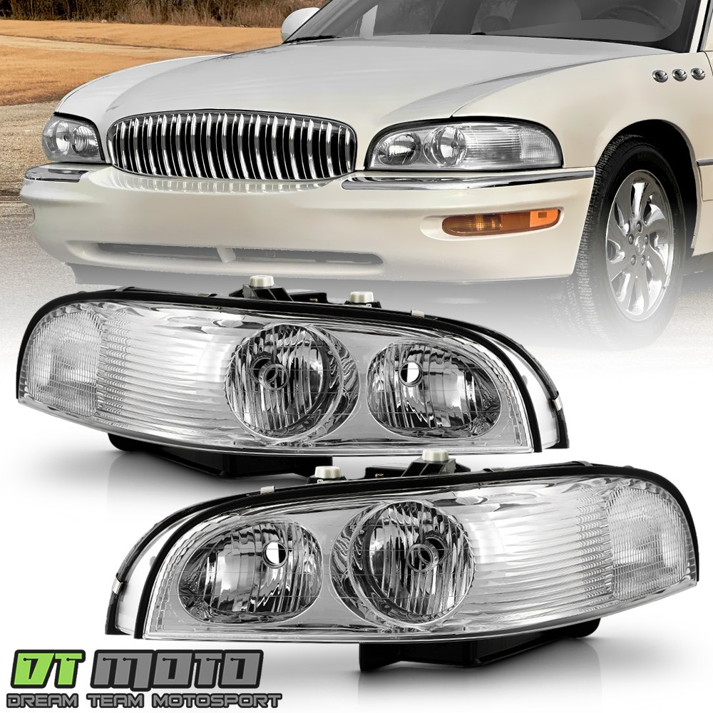 For 1997-2005 Buick Park Avenue Factory Style Headlights Headlamps Left+Right For 1997-2005 Buick Park Avenue Factory Style Headlights Headlamps Left+Right