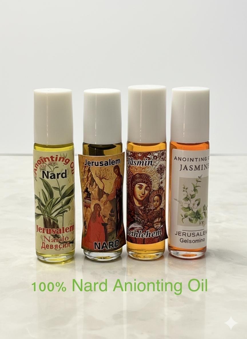 Bless Mary Magdalena 100% Nard Anointing Oil With Olive Leaf Bethlehem Holy Land
