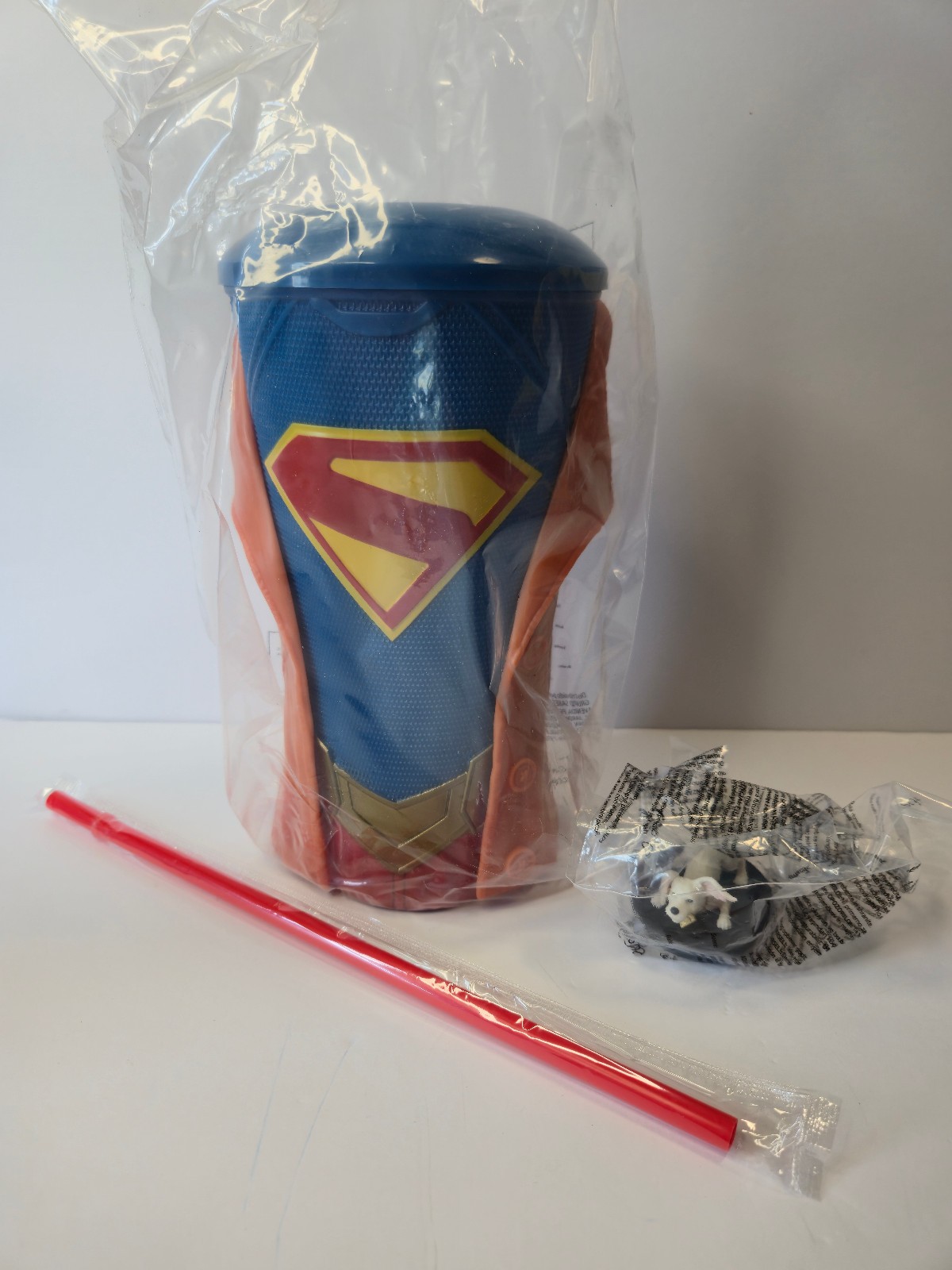 Supergirl Gripper Cup with Krypto Topper AMC NEW SEALED