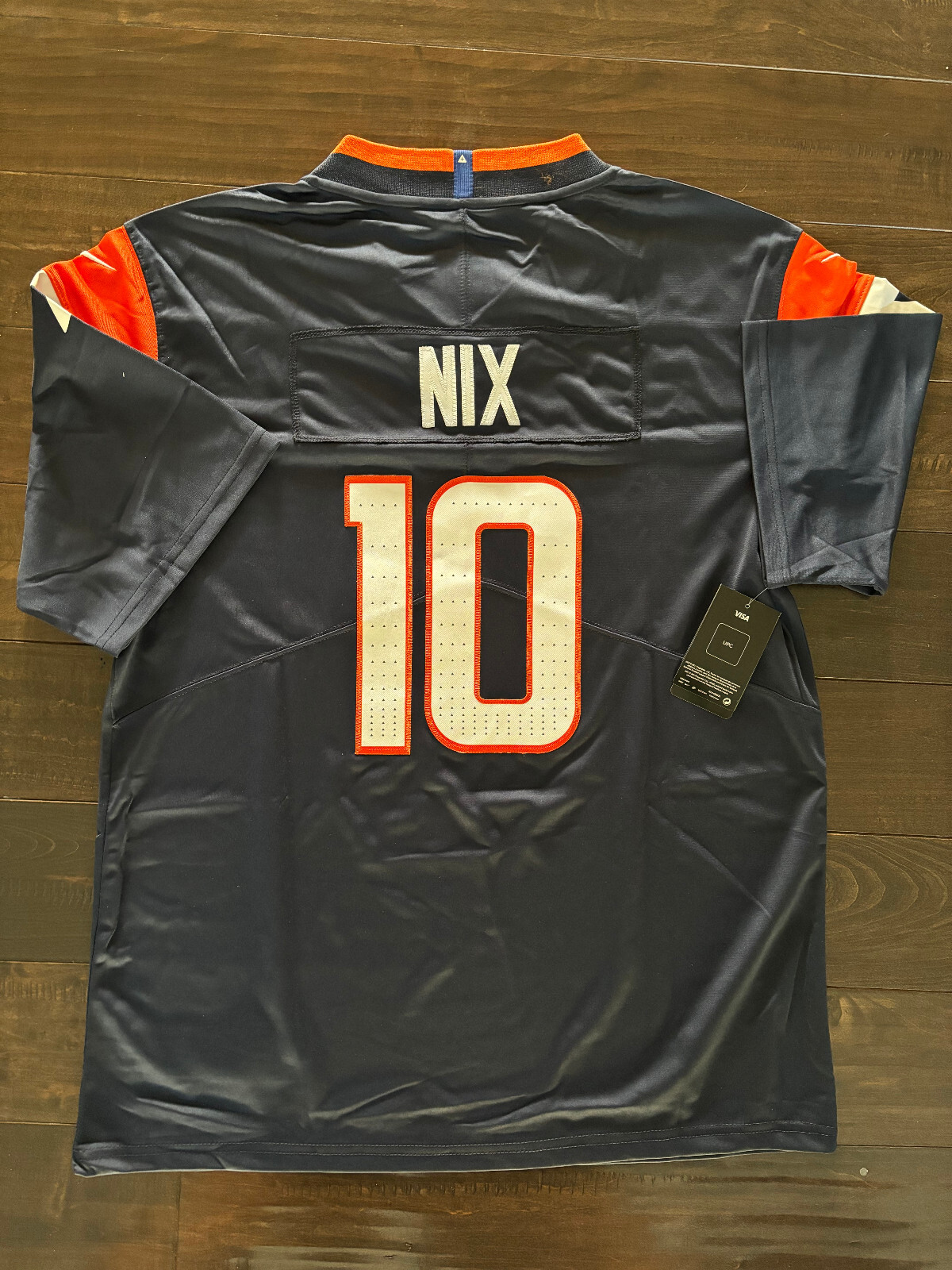 BO NIX  #10 DENVER BRONCOS BLUE Men\'s On Field Jersey Size XL - NWT