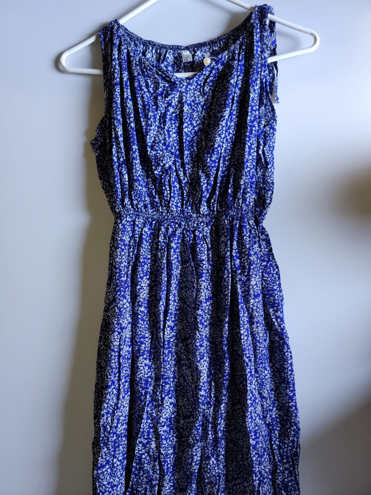 Women\'S Casual Sleeveless Floral Print And Elegant Temperament Waist Dress. XL 