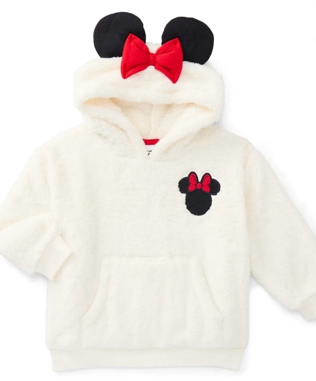 BRAND NEW Minnie Mouse Toddler Girls Plush Cosplay Hoodie, Size 5T