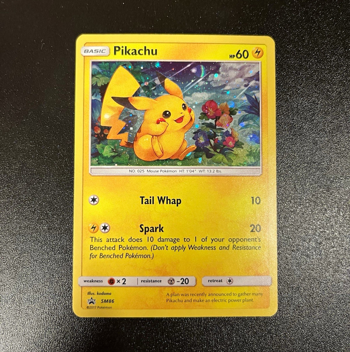 The Pokémon Company Pikachu SM86 Promo Cards Holo English 2017 Basic 60HP