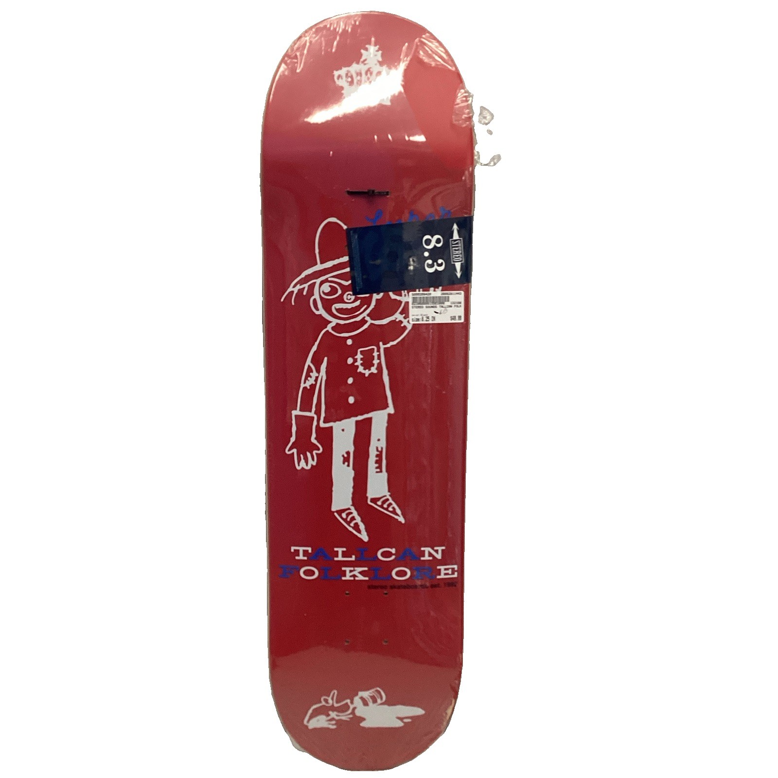 Stereo Skateboards Tallcan Folklore Deck 8.3” Stereo Skateboards Tallcan Folklore Deck 8.3”