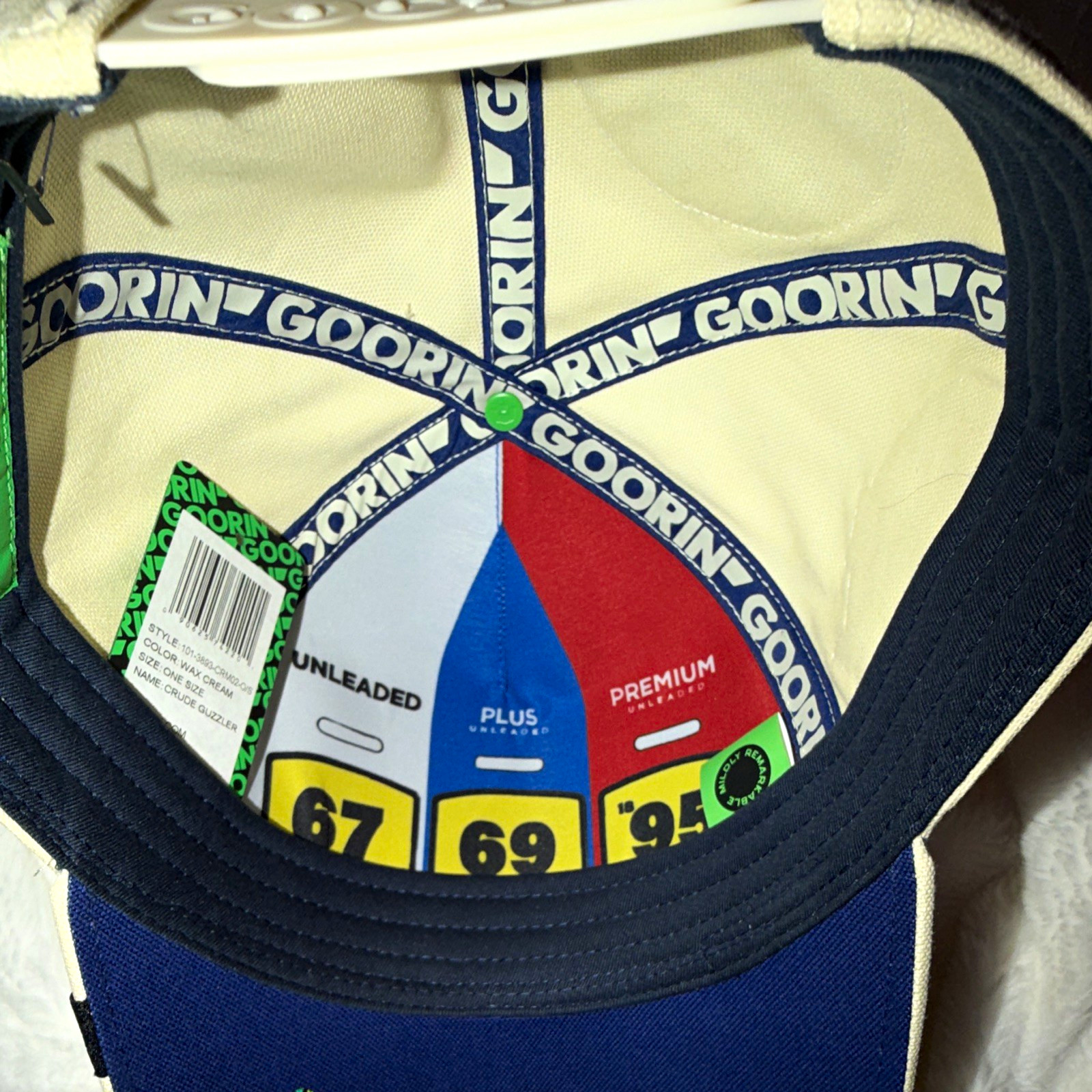 Goorin Bros Fri drop Crude Guzzler Beige/ Cap Graphic Adjustable
