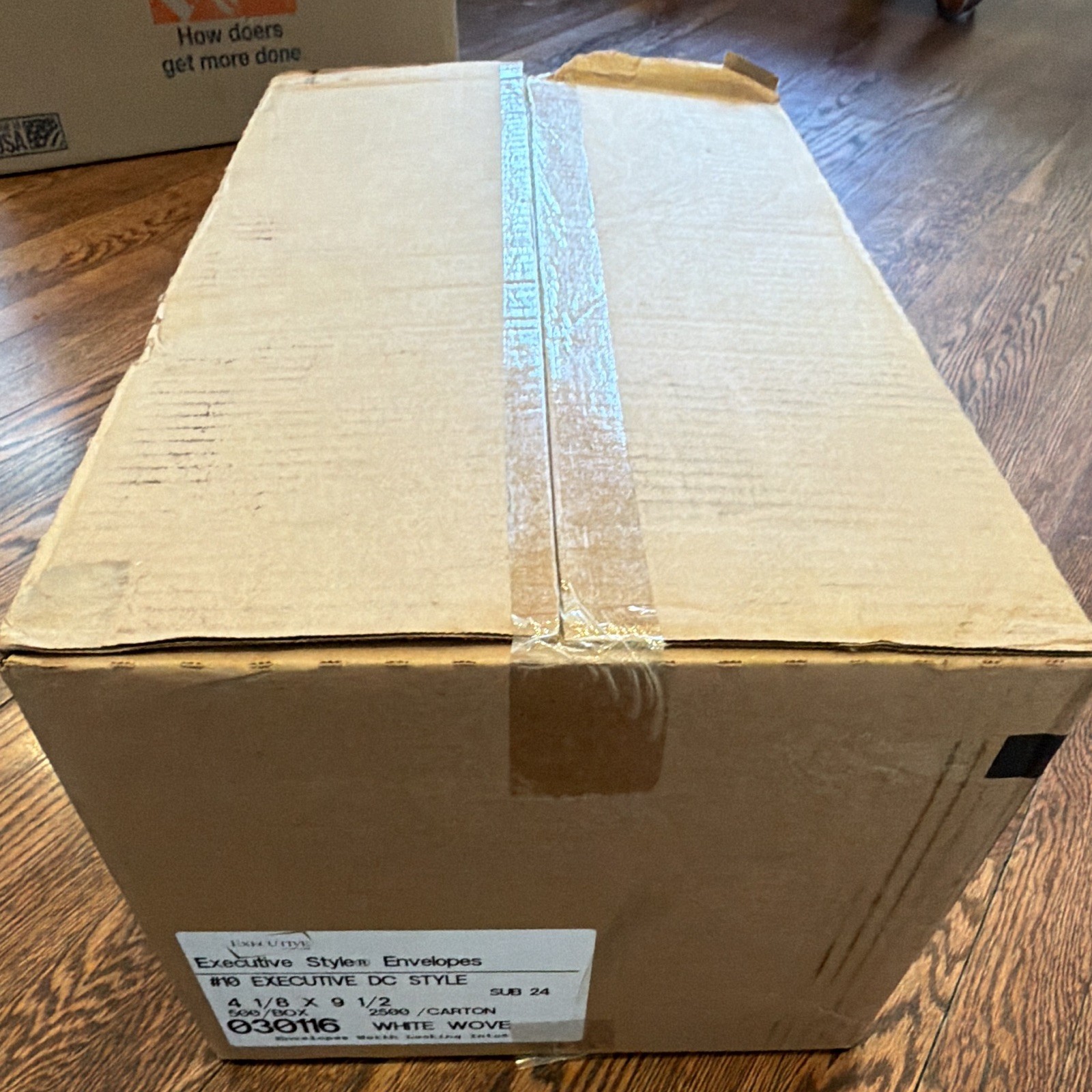 Executive Style Envelopes 4 1/8 x 9 1/2 White V-Shaped Pack of 2500 Each Box