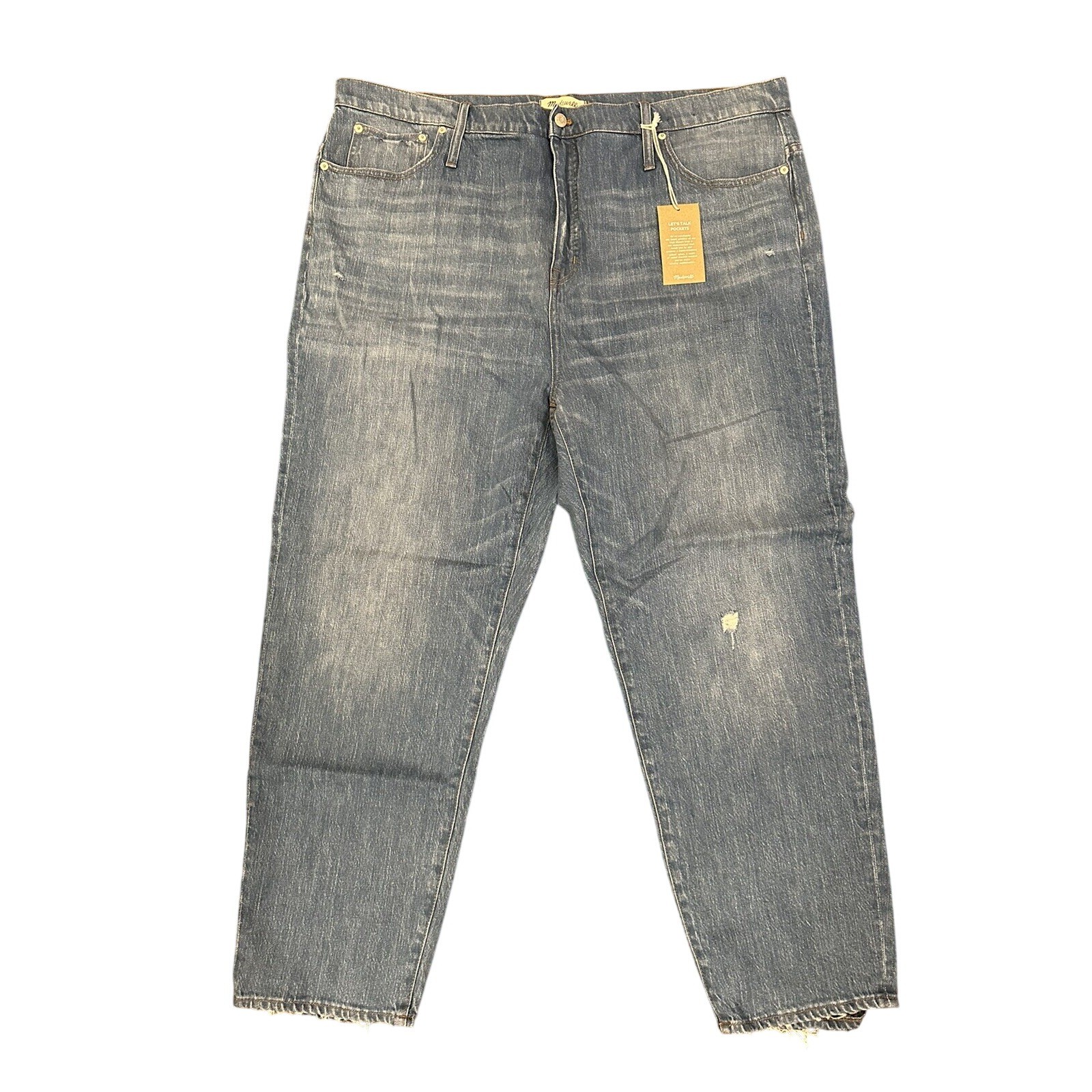 Madewell Classic Straight Jeans Women Size 37 Blue Distressed High Rise K7988 Madewell Classic Straight Jeans Women Size 37 Blue Distressed High Rise K7988
