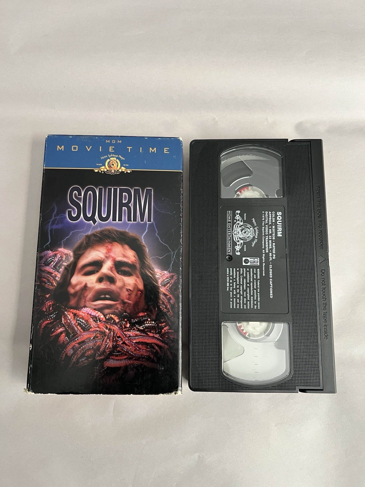 Squirm Horror VHS Tape 1976 Cult Classic Don Scardino Patricia Pearcy