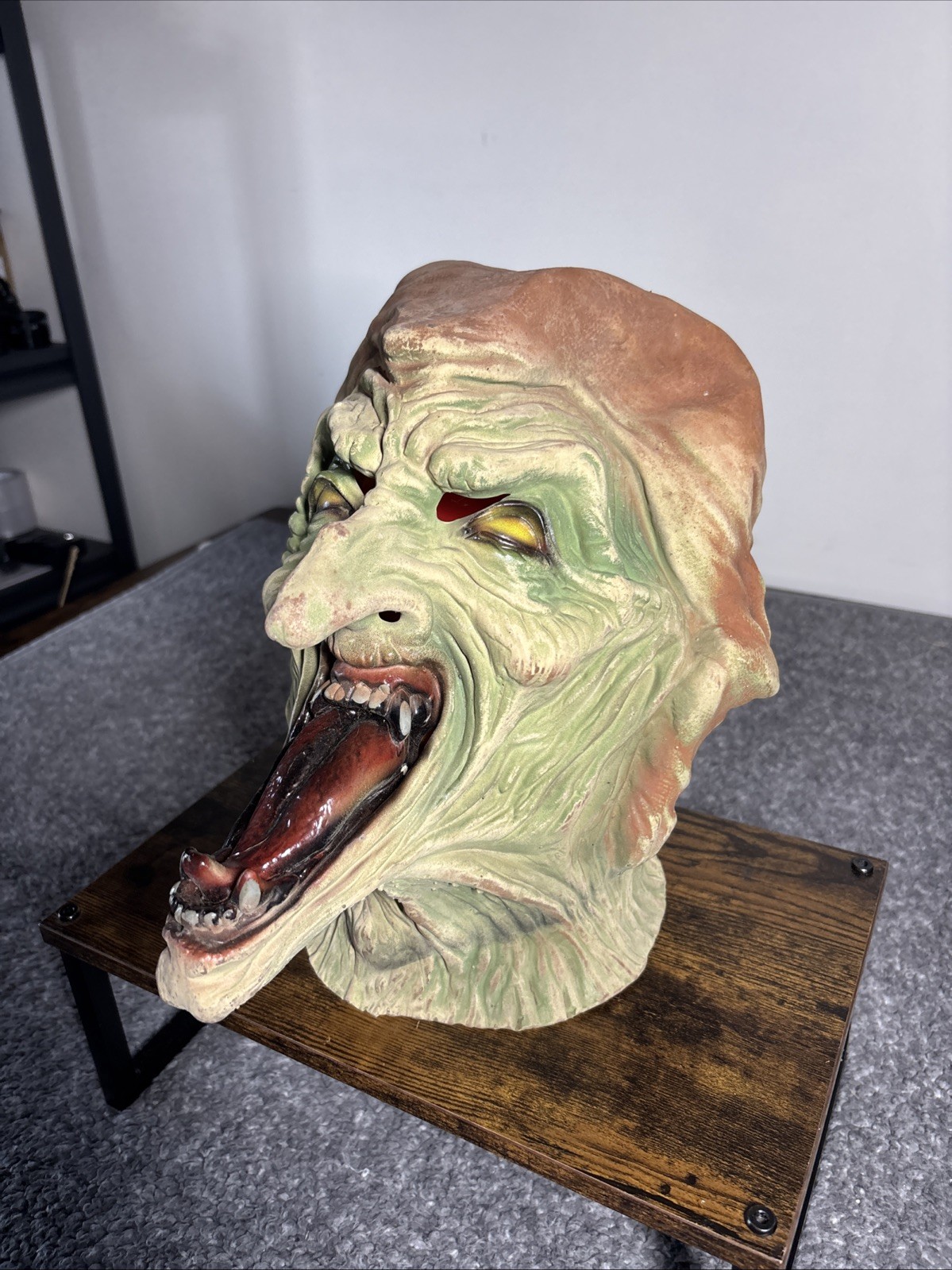 Vintage 1995 Distortions Unlimited Death Jester Latex Mask Halloween Costume Vintage 1995 Distortions Unlimited Death Jester Latex Mask Halloween Costume