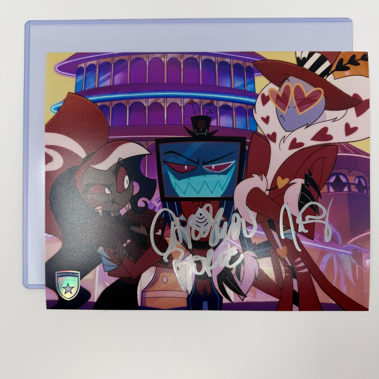 Signed Hazbin Hotel Photo Christian Borle, Joel Perez Autograph Official Pix COA