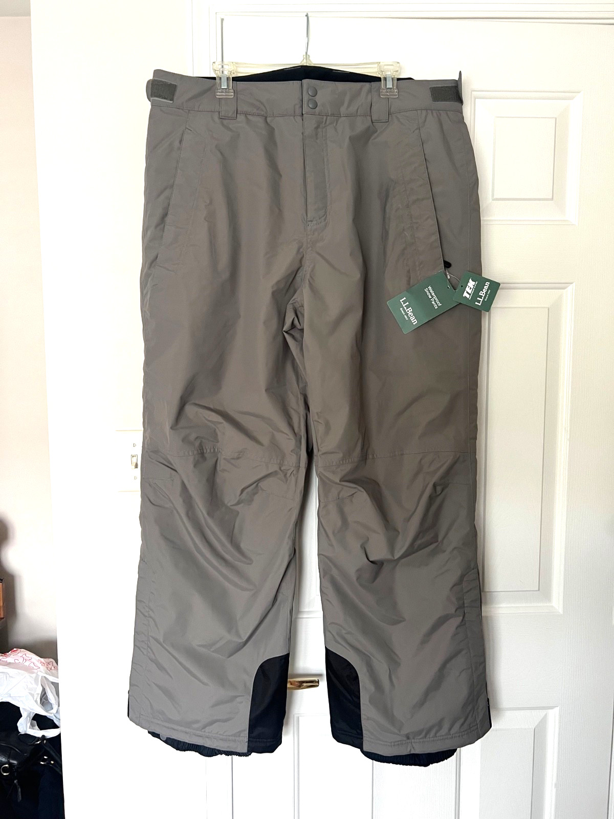 L.L. Bean Men\'s TEK 2 Waterproof Snow Pants NWT Grey XL Regular