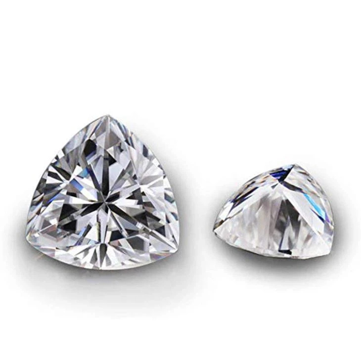 2.10 CT Natural White Diamond Trillion Cut 9 MM VVS1 D Grade IDGL Certified F4