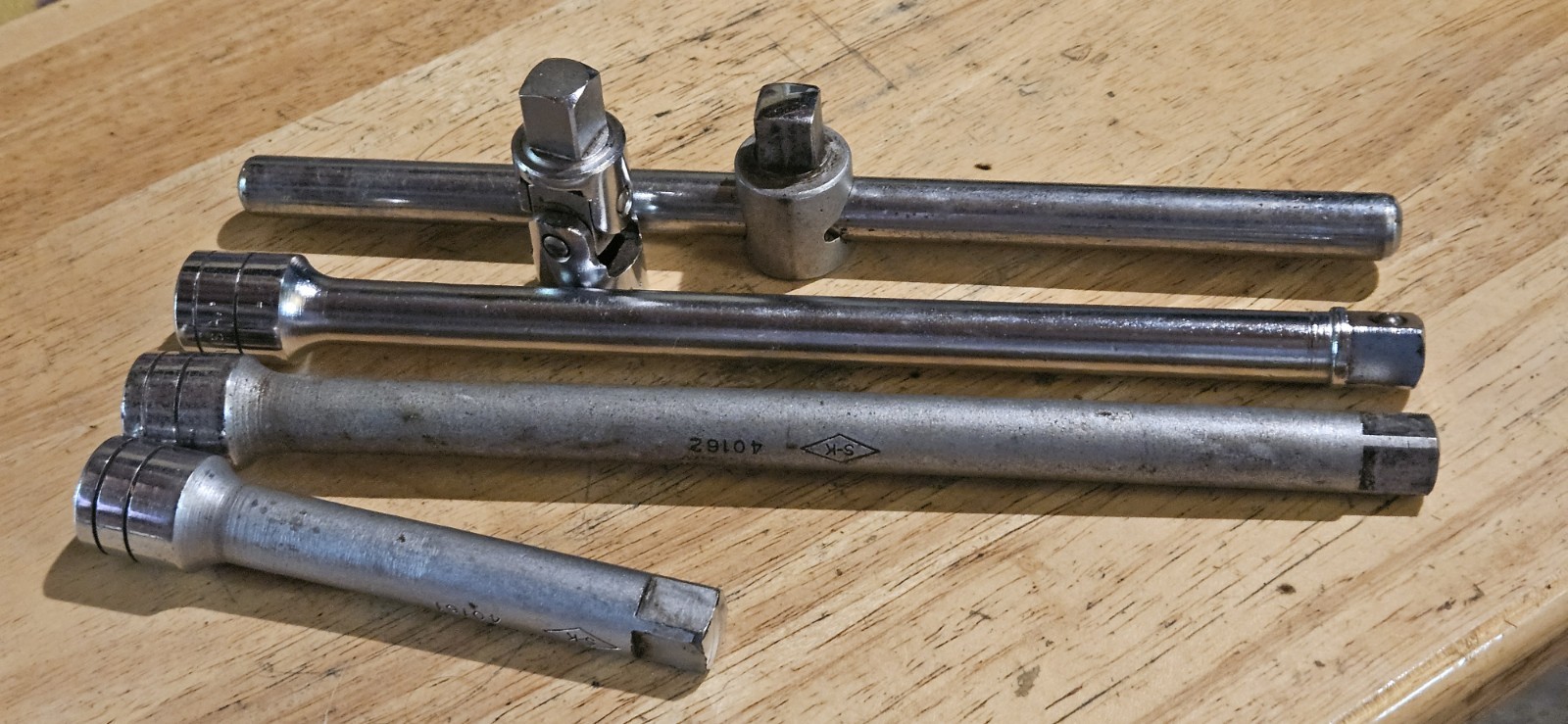 Lot Of S/K Tools, T Handle,  Extensions, Universal Joint, All 1/2in Dr. 