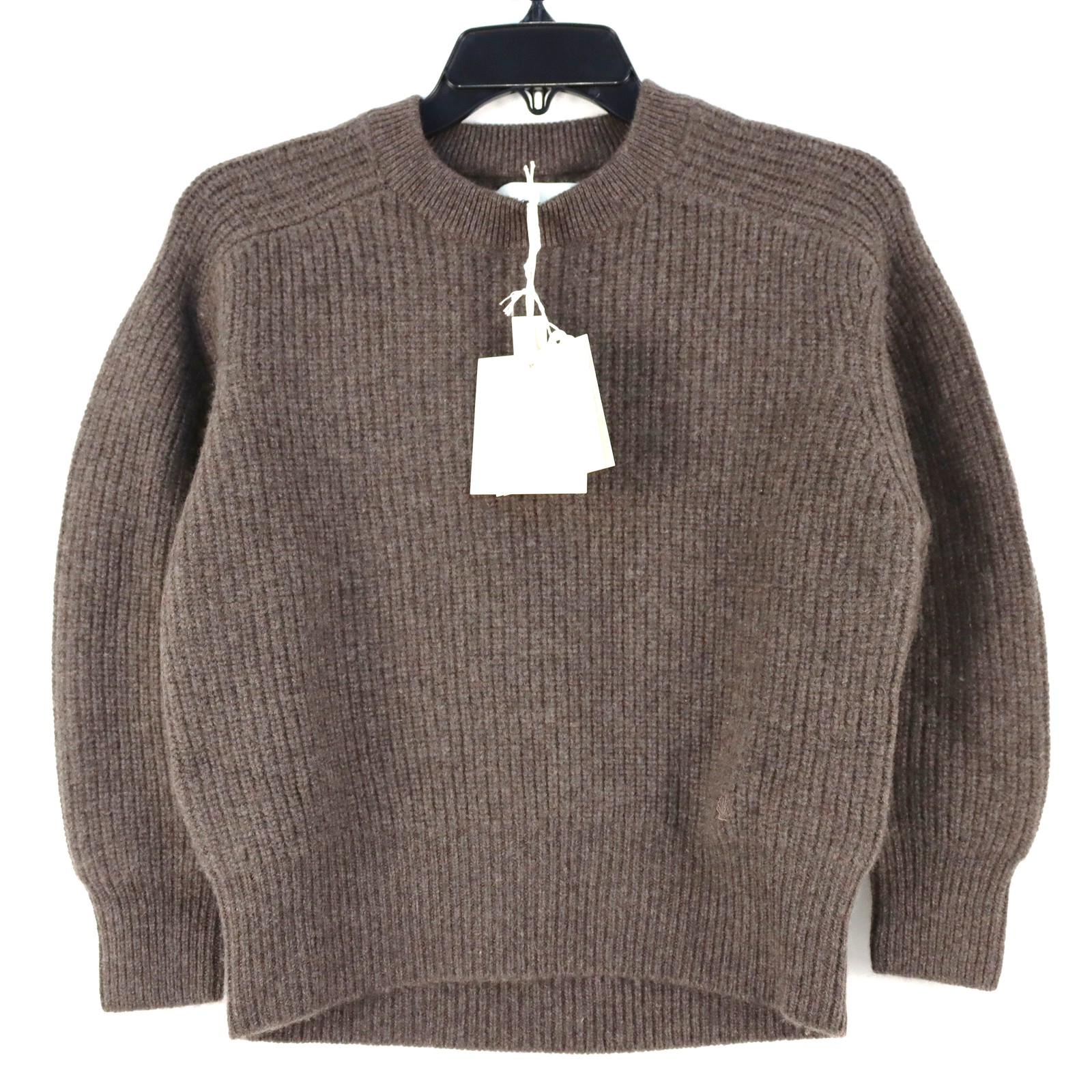 LouLou Studio Marcela 100% Cashmere Crewneck Jumper In Chocolate Women\'s Size XS