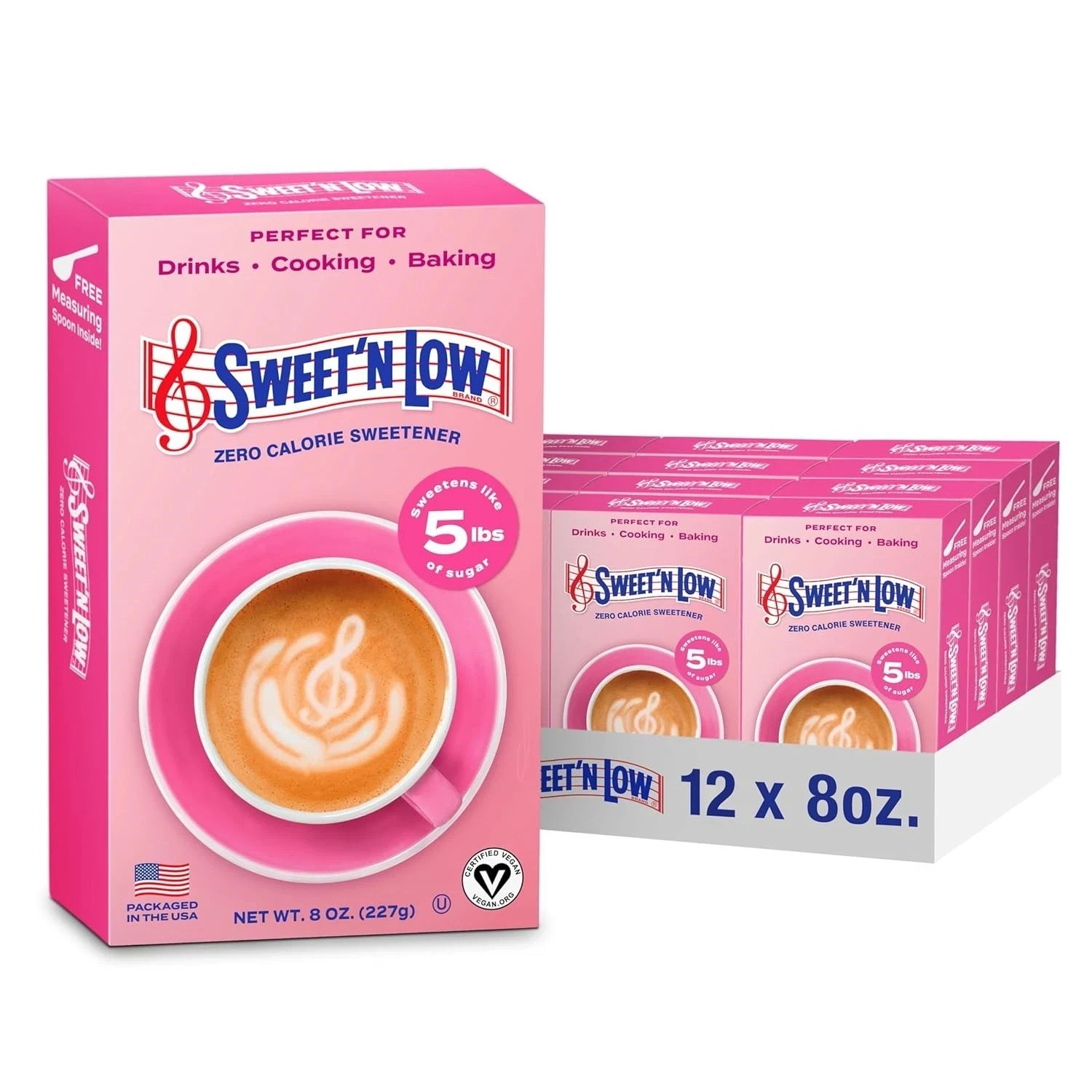 Sweet\'N Low Zero Calorie Bulk Sweetener 8 oz. Box 12 Pack Granulated Sugar Su...