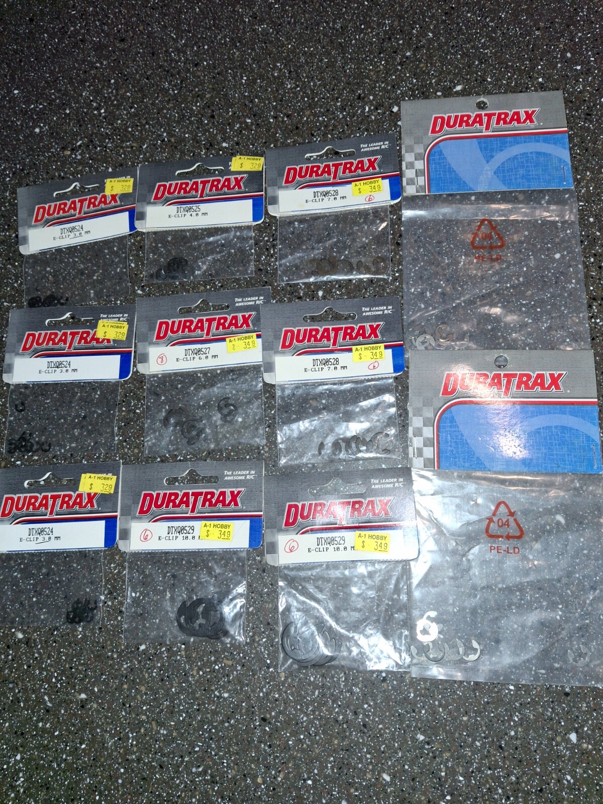 Duratrax DTXQ0527 DTXQ0524 DTXC0528 DTXQ0529 DTXZ7901 E-Clip ASSORTMENT (11) Duratrax DTXQ0527 DTXQ0524 DTXC0528 DTXQ0529 DTXZ7901 E-Clip ASSORTMENT (11)