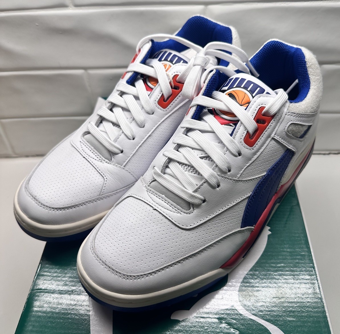 NEW Puma Palace Guard OG Detroit Pistons Mens Red/White/Blue Size US 10 NEW Puma Palace Guard OG Detroit Pistons Mens Red/White/Blue Size US 10