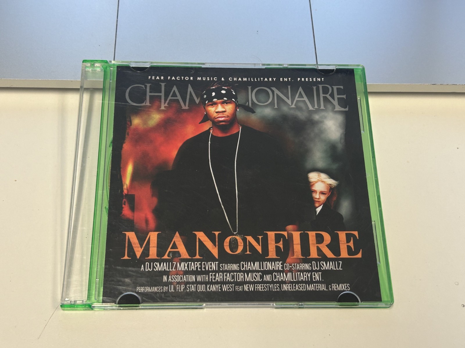 DJ SMALLZ CHAMILLIONAIRE MAN ON FIRE RARE PROMO HTOWN MIXTAPE HTX MIX CD
