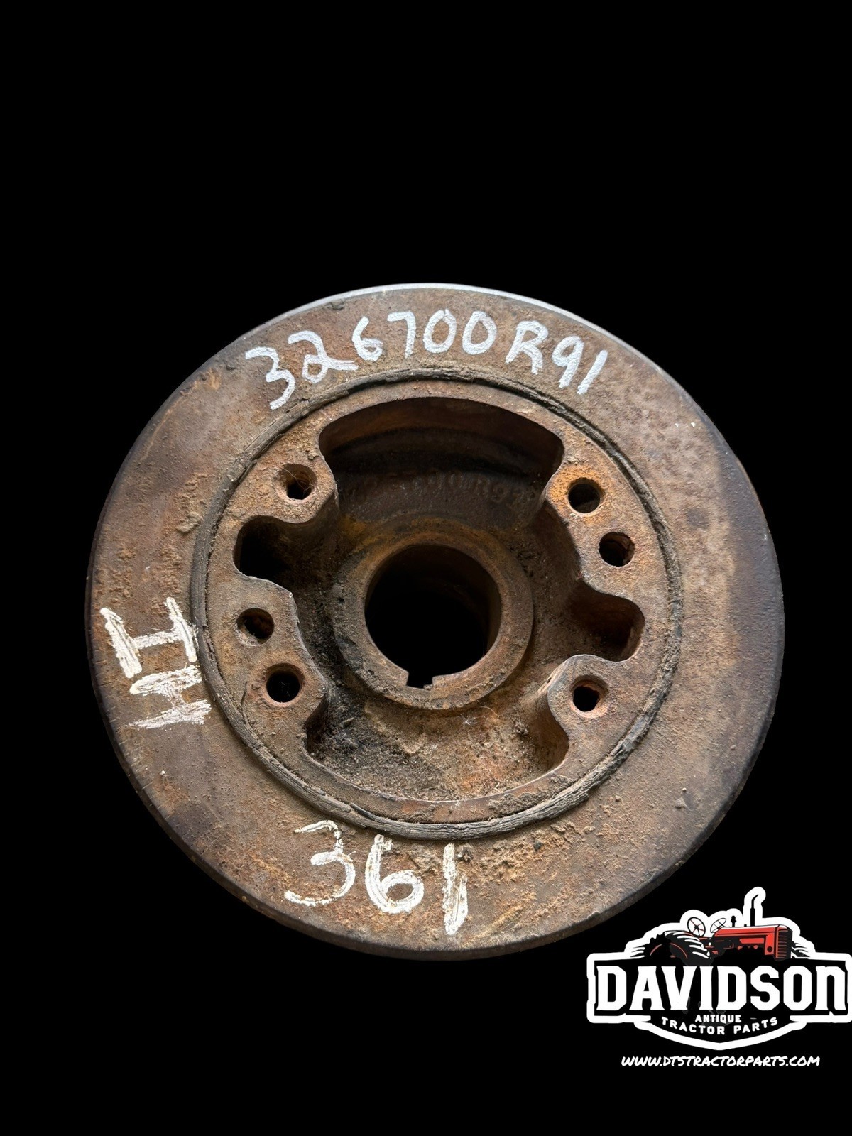 International 361 407 1026 1256 1456 856 Front Crankshaft Pulley Antique Tractor International 361 407 1026 1256 1456 856 Front Crankshaft Pulley Antique Tractor
